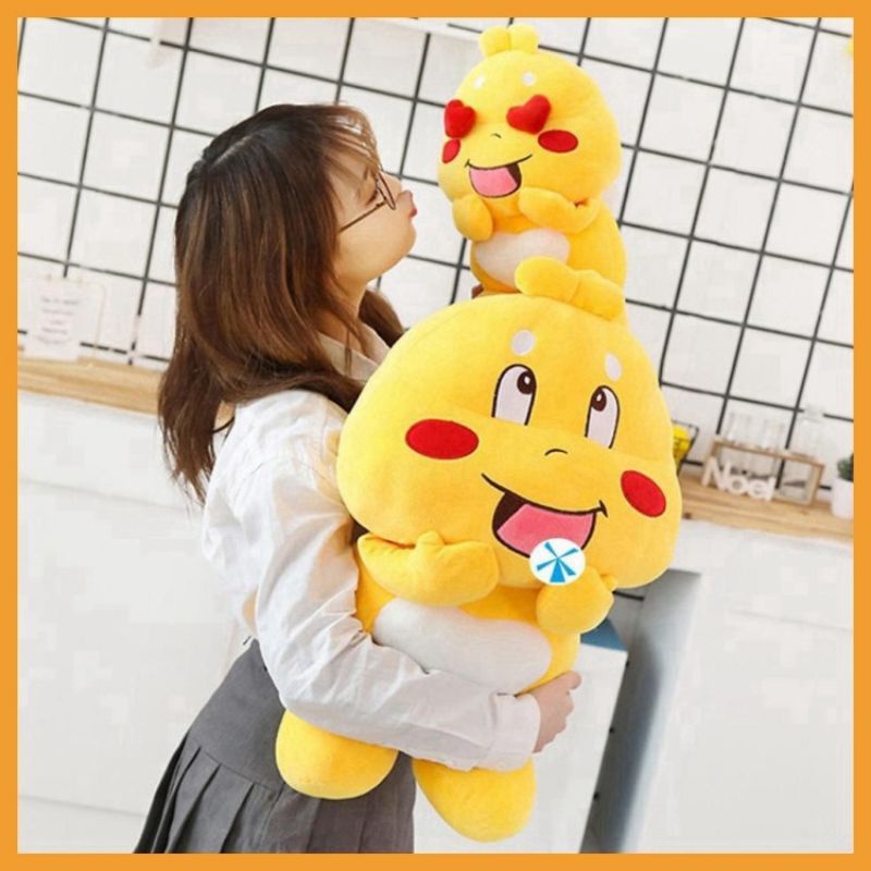 Gấu Bông  ong vàng  cảm xúc  - Gối Ôm Hình Thiên Thân  Vàng Mềm Mịn Siêu