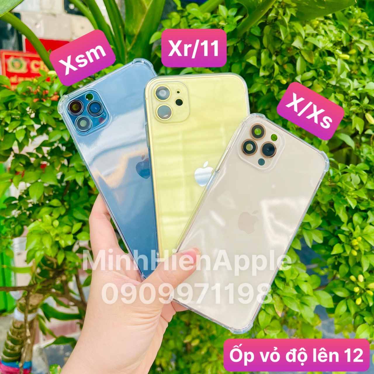 Ốp dẻo dành cho vỏ độ 7Plus vuông x/xs lên 12 Pro/ xr/11 lên 12/ Xsmax/11Promax lên 12 Promax