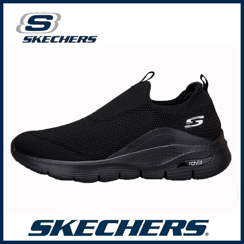 Skechers_new go walk 5 giày nữ giày thể thao giày thể thao nữ đôi giầy đen giày nam