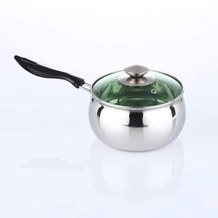 Nồi nấu bột trẻ em Inox 304 nấu bếp từ Cỡ ,14cm sản xuất việt nam. hàng Việt Nam chất lượng cao Hoàng Gia 14cm 2 đáy