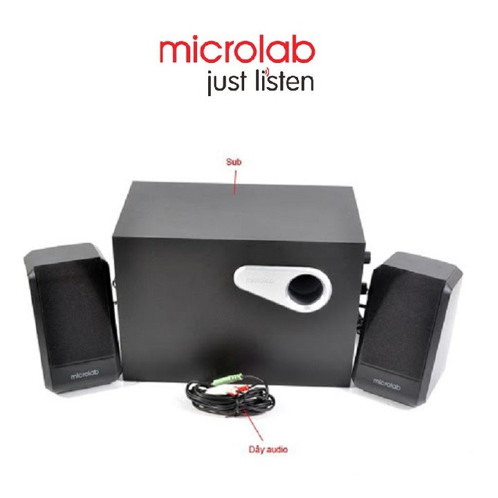 Loa Siêu Trầm Bass Siêu Khủng Nghe Nhạc Hay Loa Vi Tính Bluetooth Microlab M280BT 2.1 Công Suất Lớn Loa Chơi Game Xem Phim Sống Động Âm Thanh Trong Trẻo Bao Gồm 1 Loa Siêu Trầm Và 2 Loa Vệ Tinh