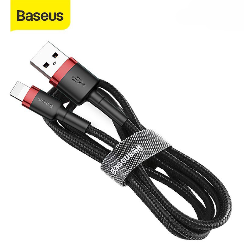 Cáp sạc baseus usb to lightning iphone mã cafule bọc dù sạc nhanh siêu bền cho iphone ipad 6 7 8 plus x xs xs max 11 12 13 pro max chính hãng