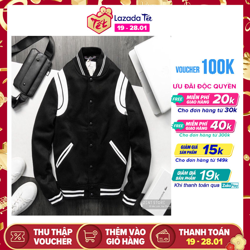 [HCM][Có Feedback] Áo khoác varsity Teddy bomber nam nữ vải denim phong cách Hàn Quốc họa tiết trơn cổ Cardigan tròn dạng nút bấm tay dài len nỉ thoáng mát