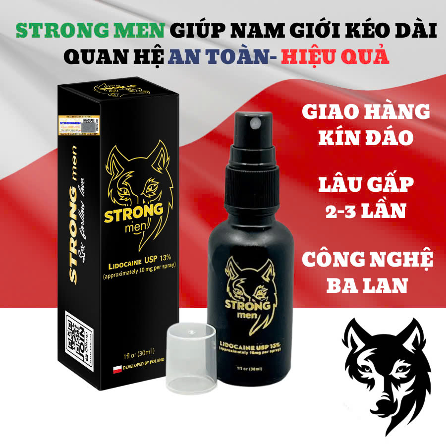 Chai xịt kéo dài thời gian Balan Strong men hộp 1 chai 30ml