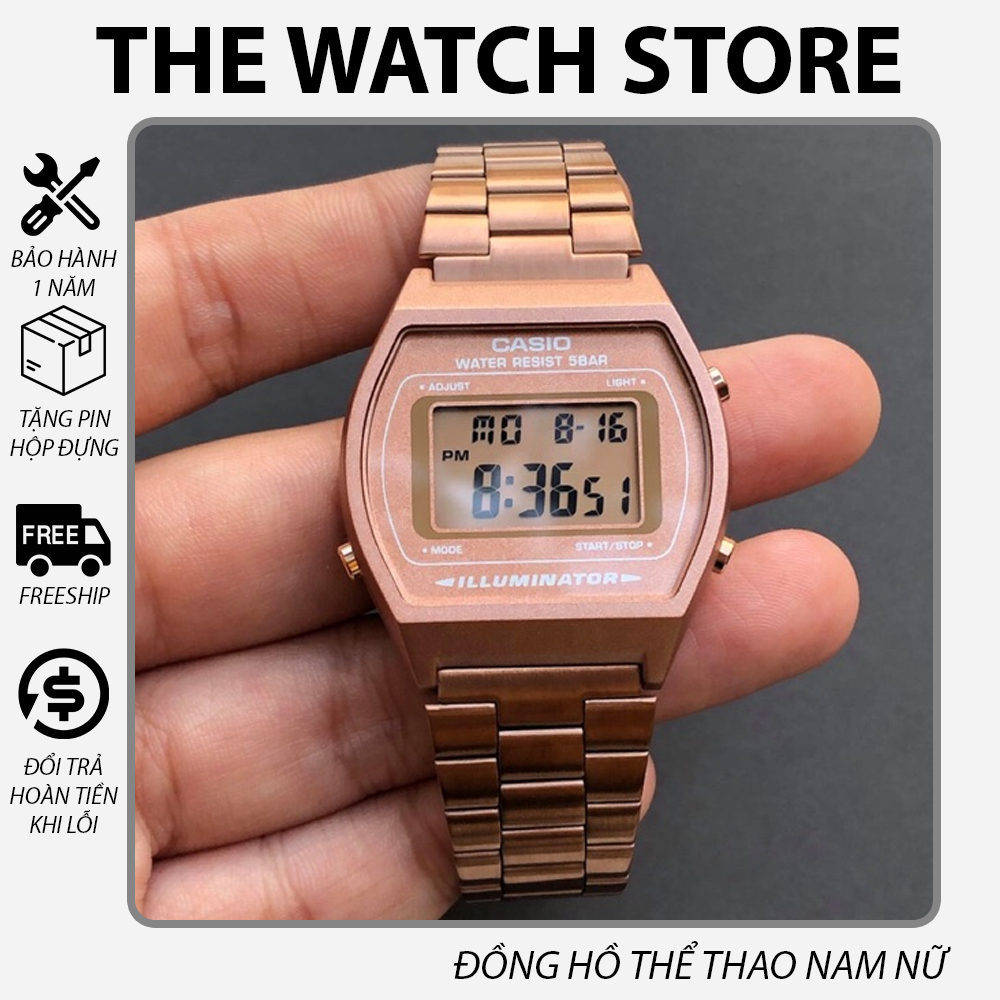 Đồng Hồ Casio Rose Gold Mạ Vàng Hồng - Bảo hành 12 tháng