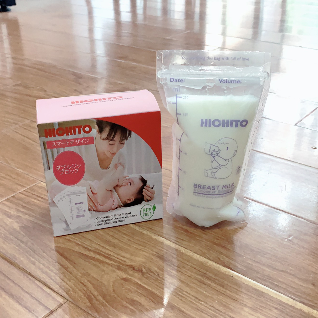 Túi Trữ Sữa Hichito Nhật Bản 250ml ( Phiên bản tiêu chuẩn )
