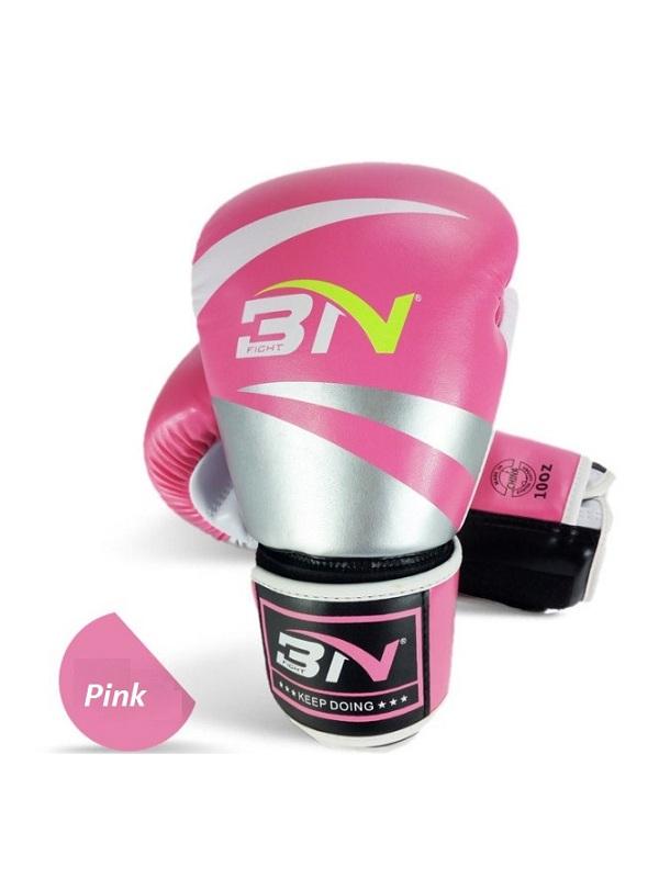 Găng tay đấm boxing 3N (Hồng), găng tay boxing, găng tay tập luyện boxing, găng tay đấm bốc
