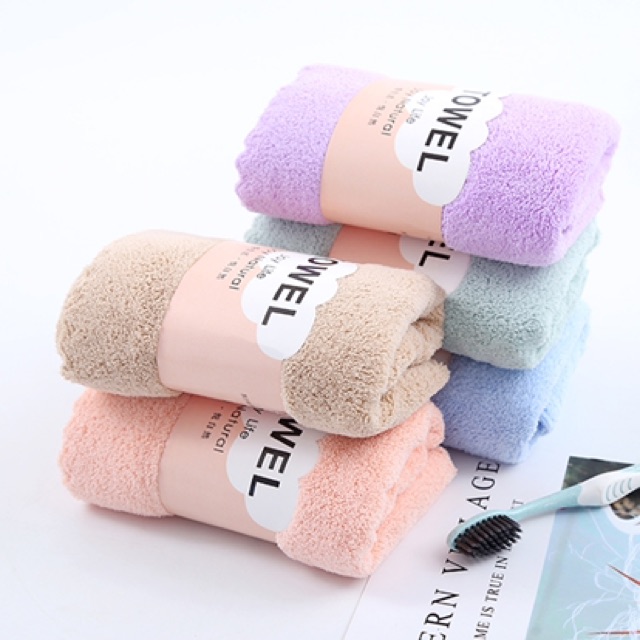 Combo 10 Khăn Tắm xịn xò 35x75cm thấm nước hút nước khăn đa năng khăn mặt khăn lau khăn ủ tóc