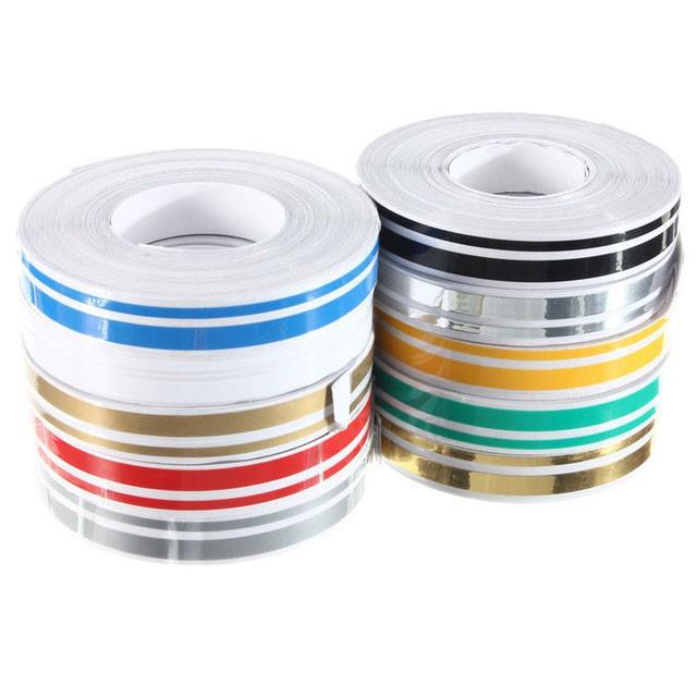 Cuộn decal chỉ viền ngoại thất dán trang trí thân xe ô tô