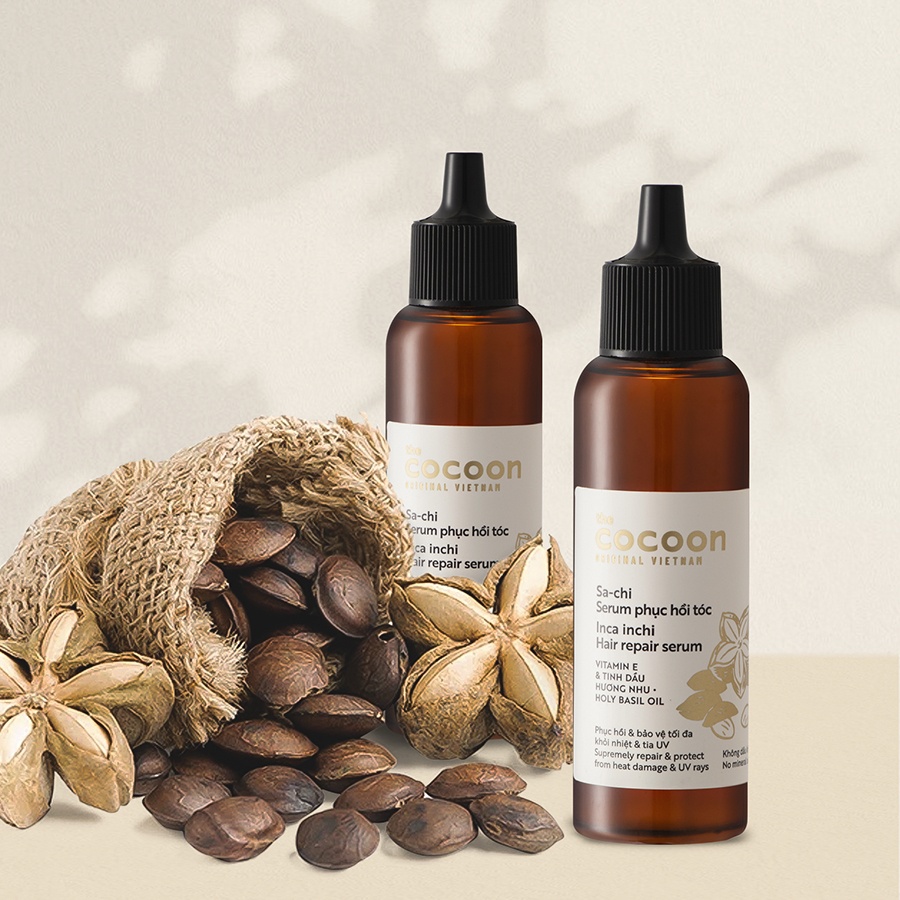 [HCM]Sachi serum phục hồi tóc chăm sóc tóc yếu sau sinh COCOON 70ml