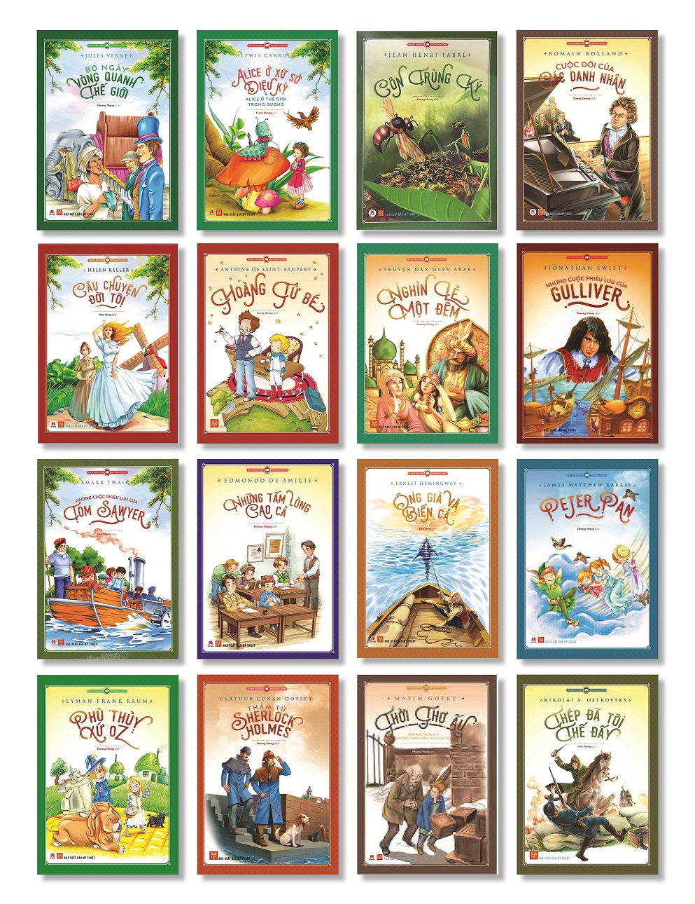 Tủ sách văn học kinh điển thế giới rút gọn - Combo 16 cuốn