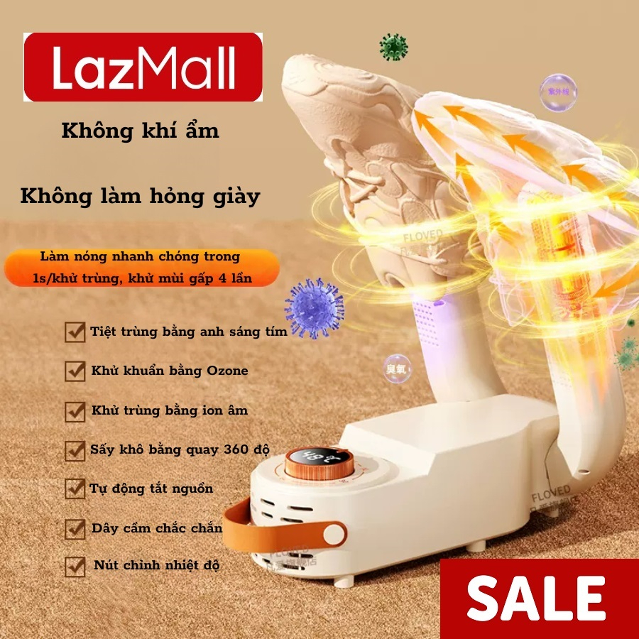  Máy Sấy Giày Khí Nóng Đa Chiều 360 Độ Khô Siêu Nhanh Tia UV Khử Trùng Máy Sấy Giày Đa Năng Khử Trùng 