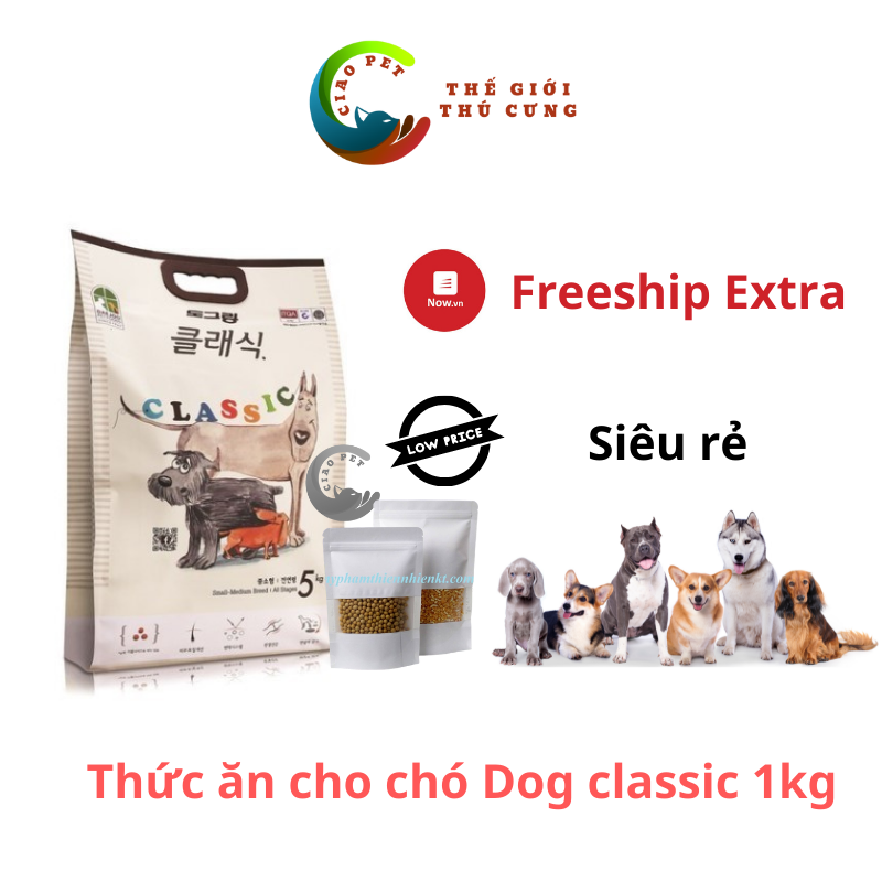 Thức ăn hạt cho chó dog classic