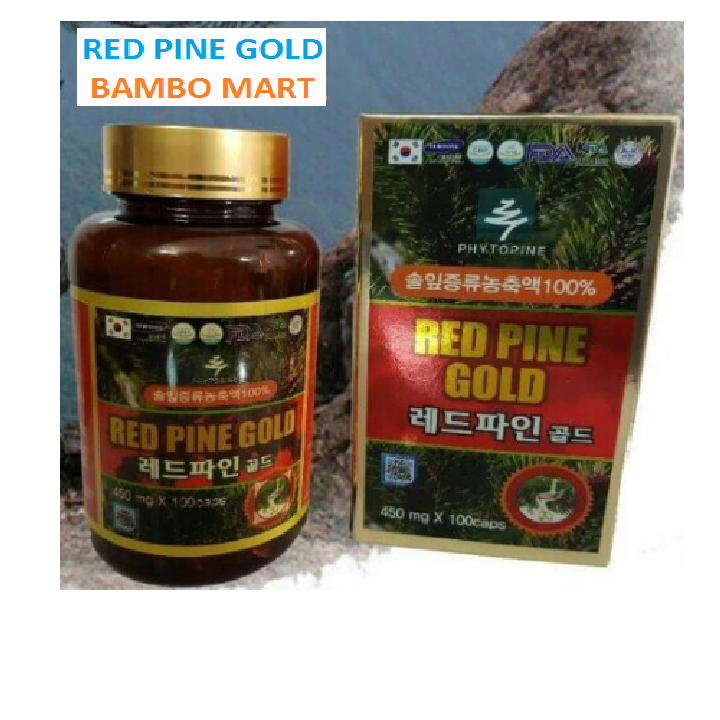 TINH DẦU THÔNG ĐỎ RED BINE GOLD LỌ 100 VIÊN