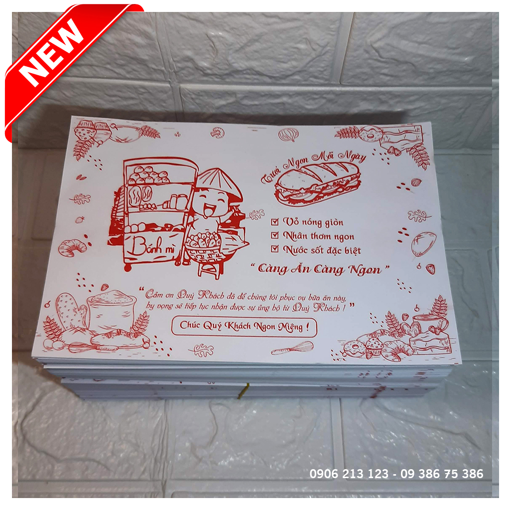 1KG Giấy gói bánh mì giá tốt giá sỉ giá rẻ Khoảng 580 tờ
