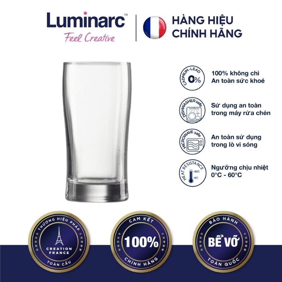Bộ 6 ly thuỷ tinh cao fillon 240ml - lufid0545