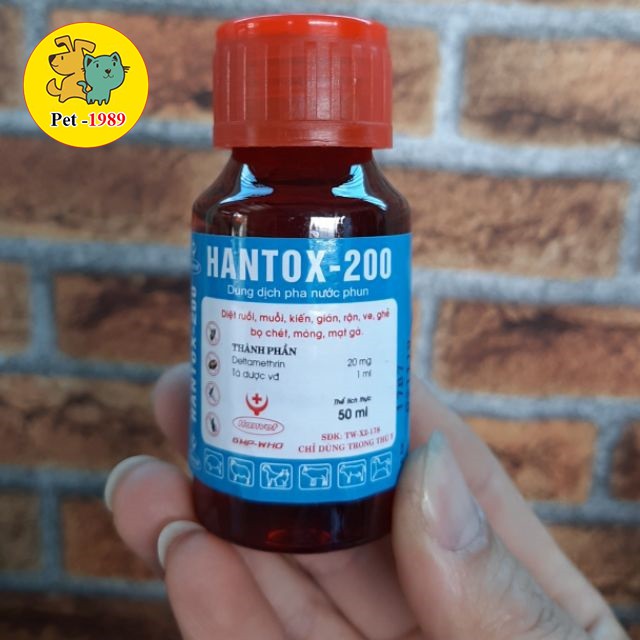 Thuốc muỗi, ruồi, kiến, gián hantox 50ml pet-1989