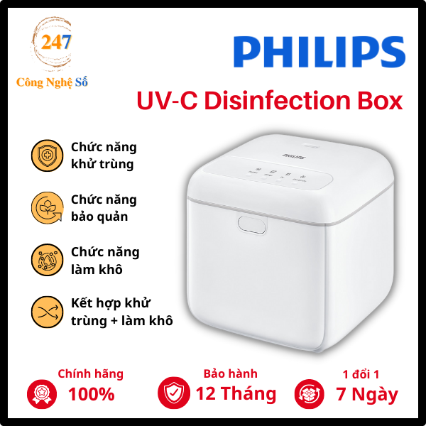 Hộp khử trùng Philips UV-C Disinfection Box Công Nghệ Số 247