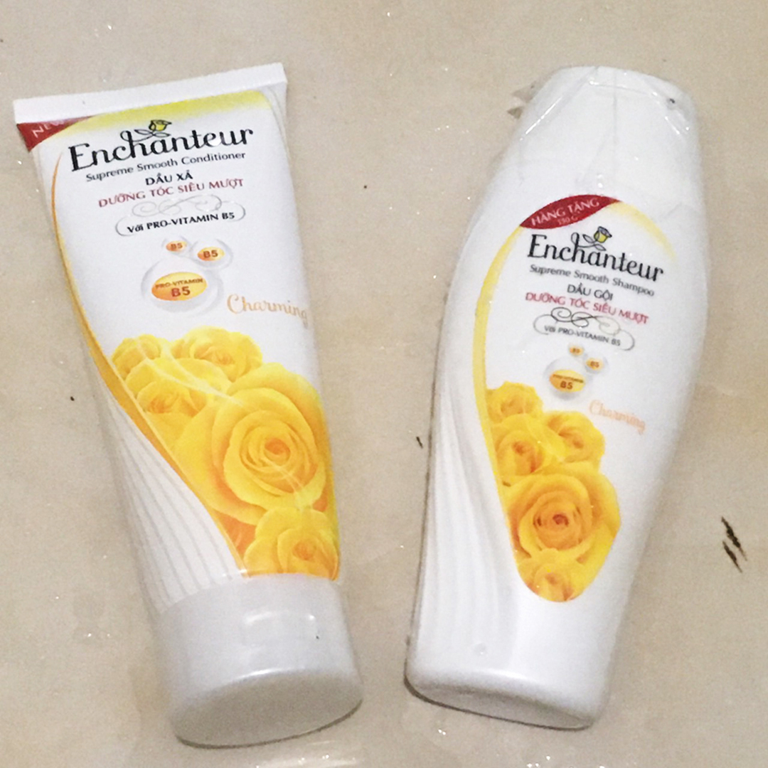 Combo dầu gội hương nước hoa 150g + dầu xả 170g hương Enchanteur Charming- Hàng khuyến mại