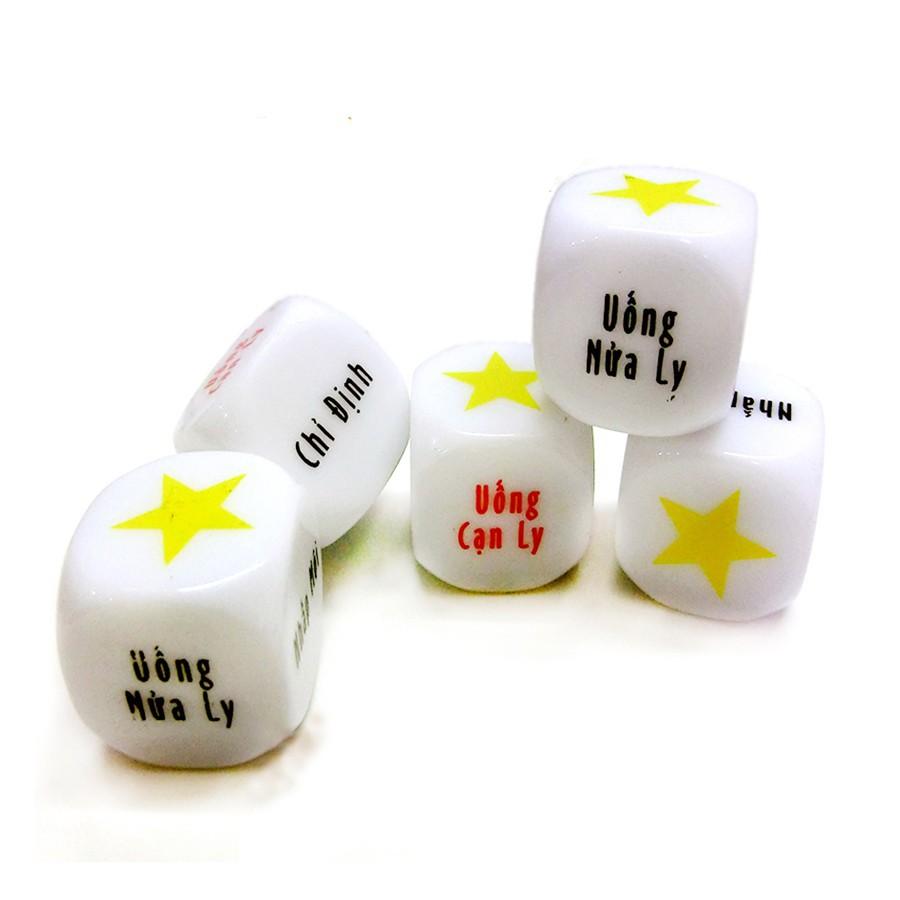 [HCM]bộ 2 Cục xí ngầu uống bia - Cục xúc xắc uống bia