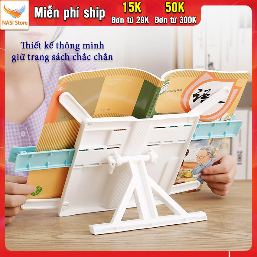 Giá đọc sách NASI Store thông minh chống cận chống gù lưng giá đỡ kệ đọc kẹp sách giá để sách