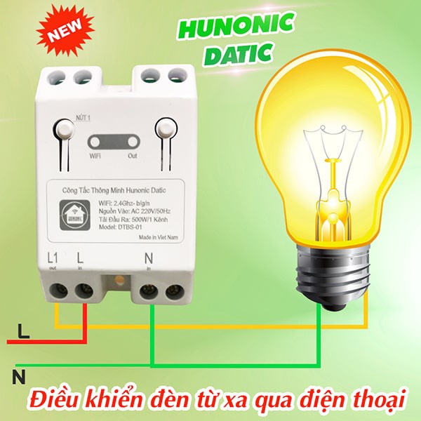 Công tắc thông minh datic basic : Hàng chính hãng Hunonic