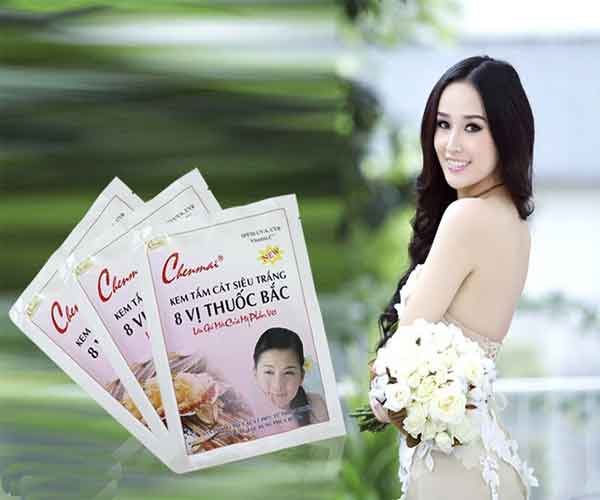 [HCM]Kem tắm cát siêu trắng 8 vị thuoc bắc