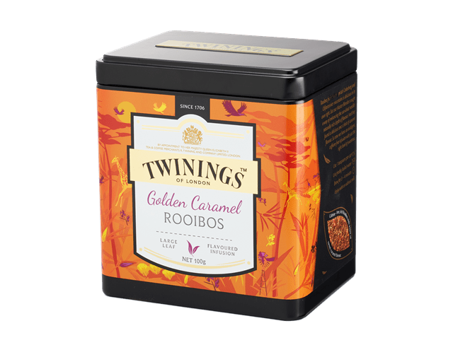 [HCM]TRÀ LÁ SẤY KHÔ TWININGS TEA DISCOVERY COLLECTION GOLDEN CARAMEL ROOIBOS – 100GRAM