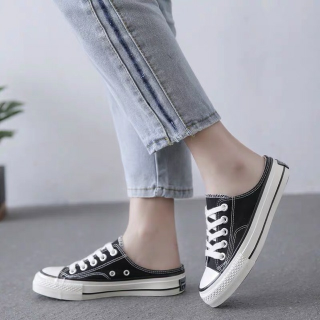 Giày nữ cv sục , giày sneaker nữ đế bằng hottrend 2020