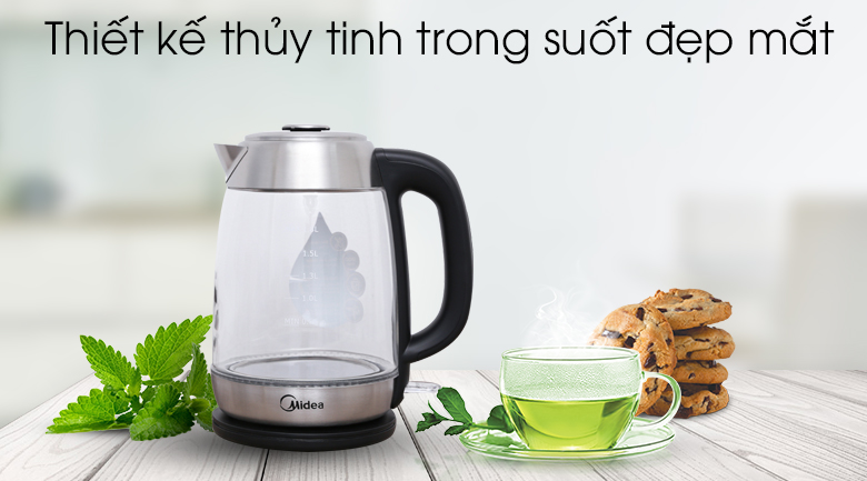 Bình đun siêu tốc midea 1.8 lít mk-18gd