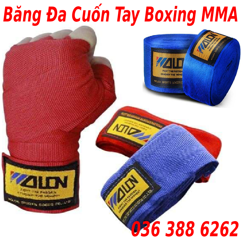 [ Giá Hủy Diệt ] Băng Đa Boxing Võ Thuật - Băng Đa Boxing Cuốn Tay Walon - Êm hơn, ưu việt hơn, cuốn chắc tay hơn - Dành cho dân chuyên nghiệp