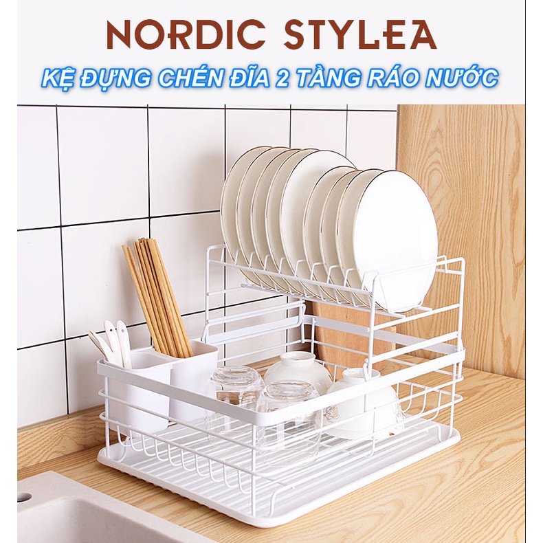 KỆ ĐỰNG CHÉN ĐĨA MAPLE JOY BLACK 2 TẦNG RÁO NƯỚC - Best Seller Tony Giá 1,283,060 Đồng*Miễn phí vận chuyển