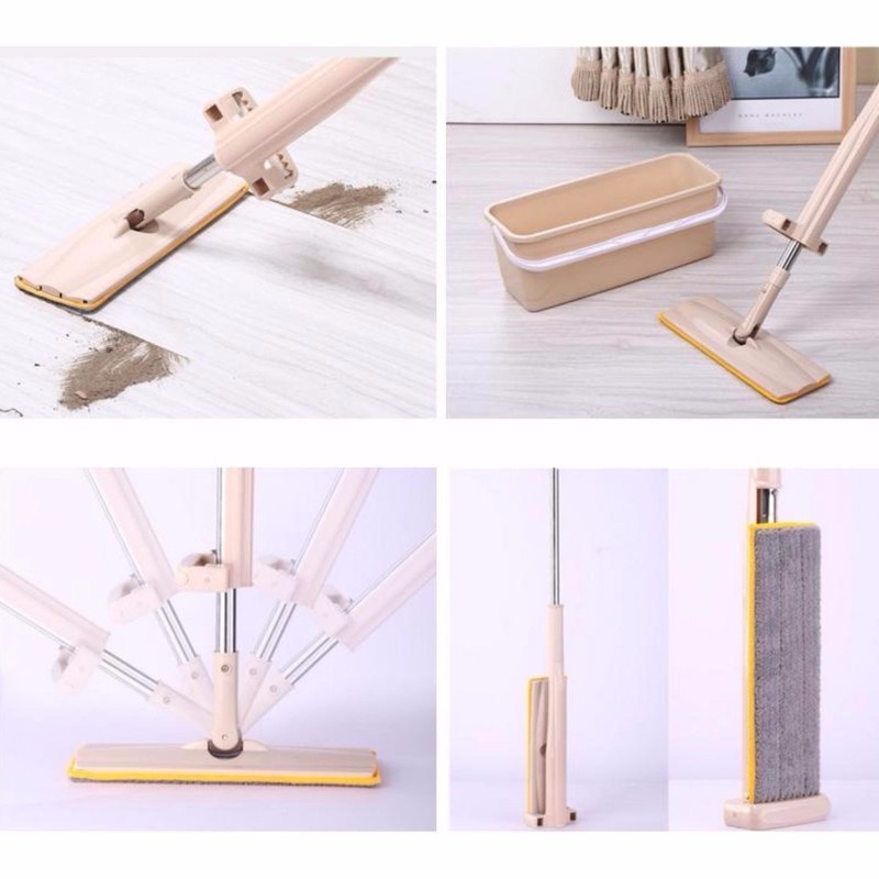 Chổi lau nhà xoay 360 độ tự vắt xoay thông minh Spin Mop HLS782