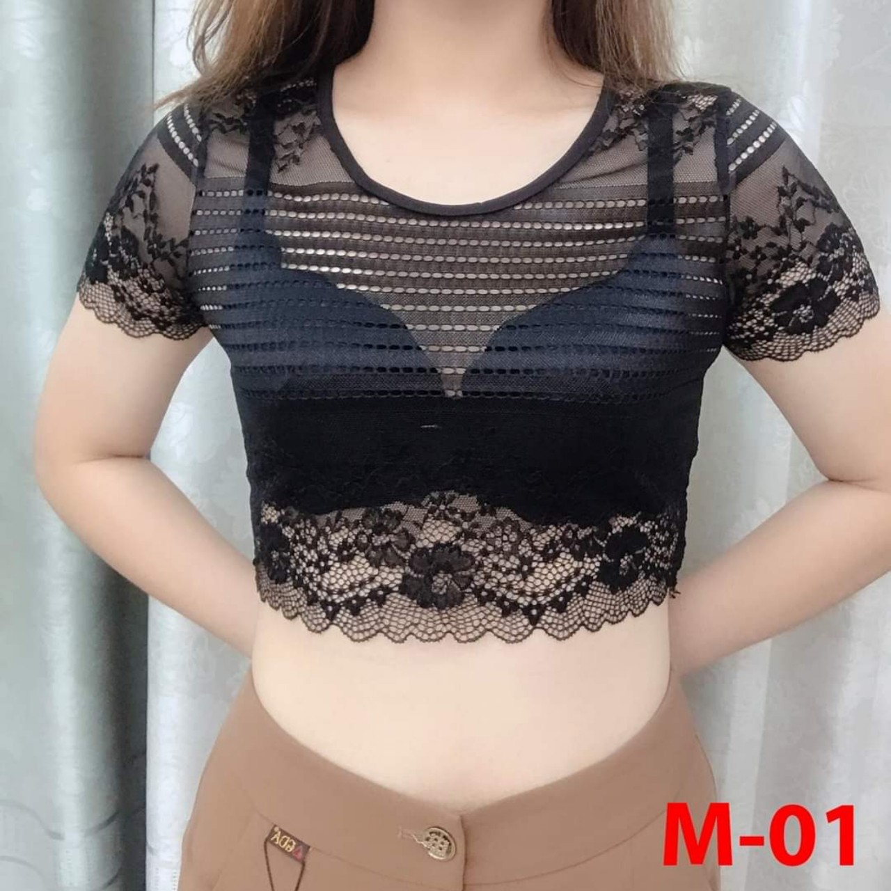 Áo ren mặc trong váy loại 1