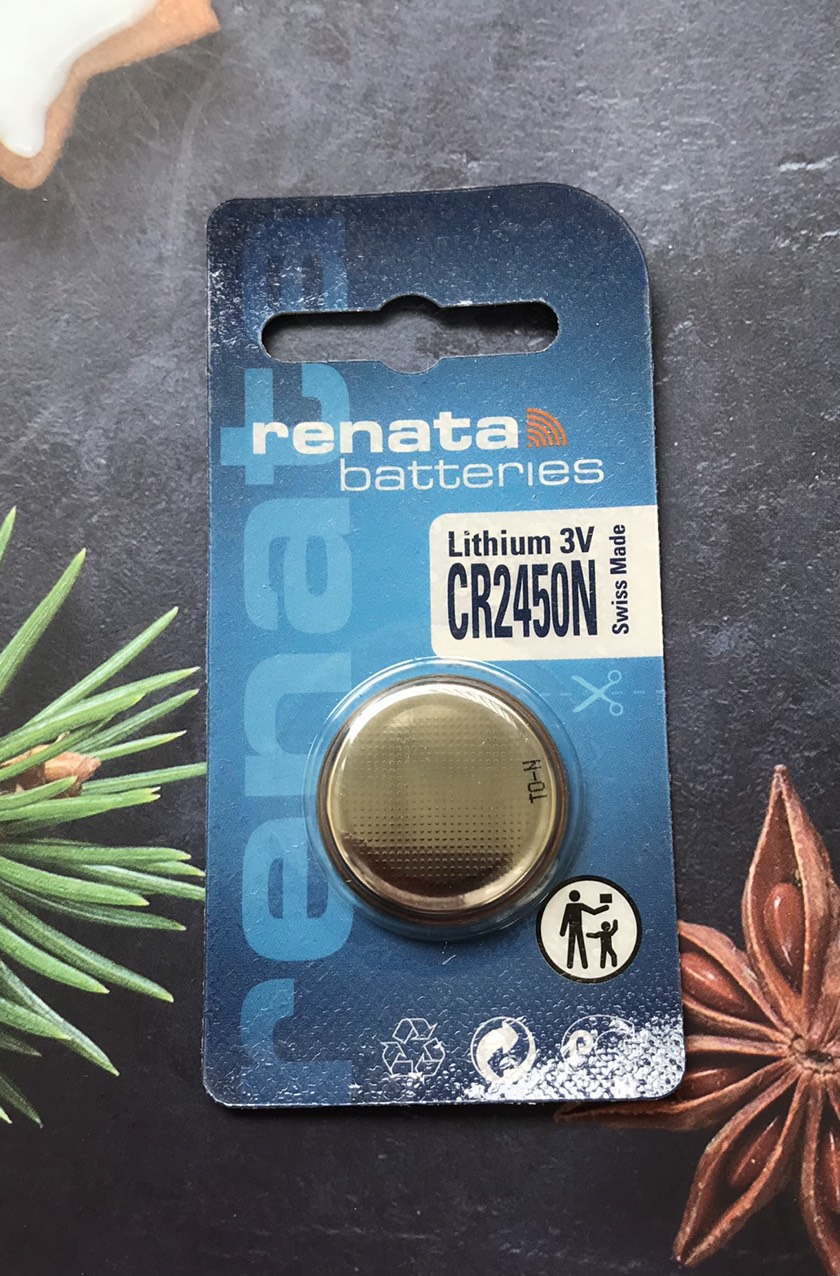 Pin CR2450 Renata lithium 3V chính hãng Renata - Vỉ 1 viên
