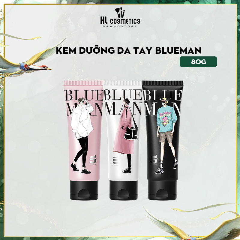 [Lấy mã giảm thêm 30%] Kem Lotion Dưỡng Da Tay Nam BLUEMAN Chống Khô Nứt 80g