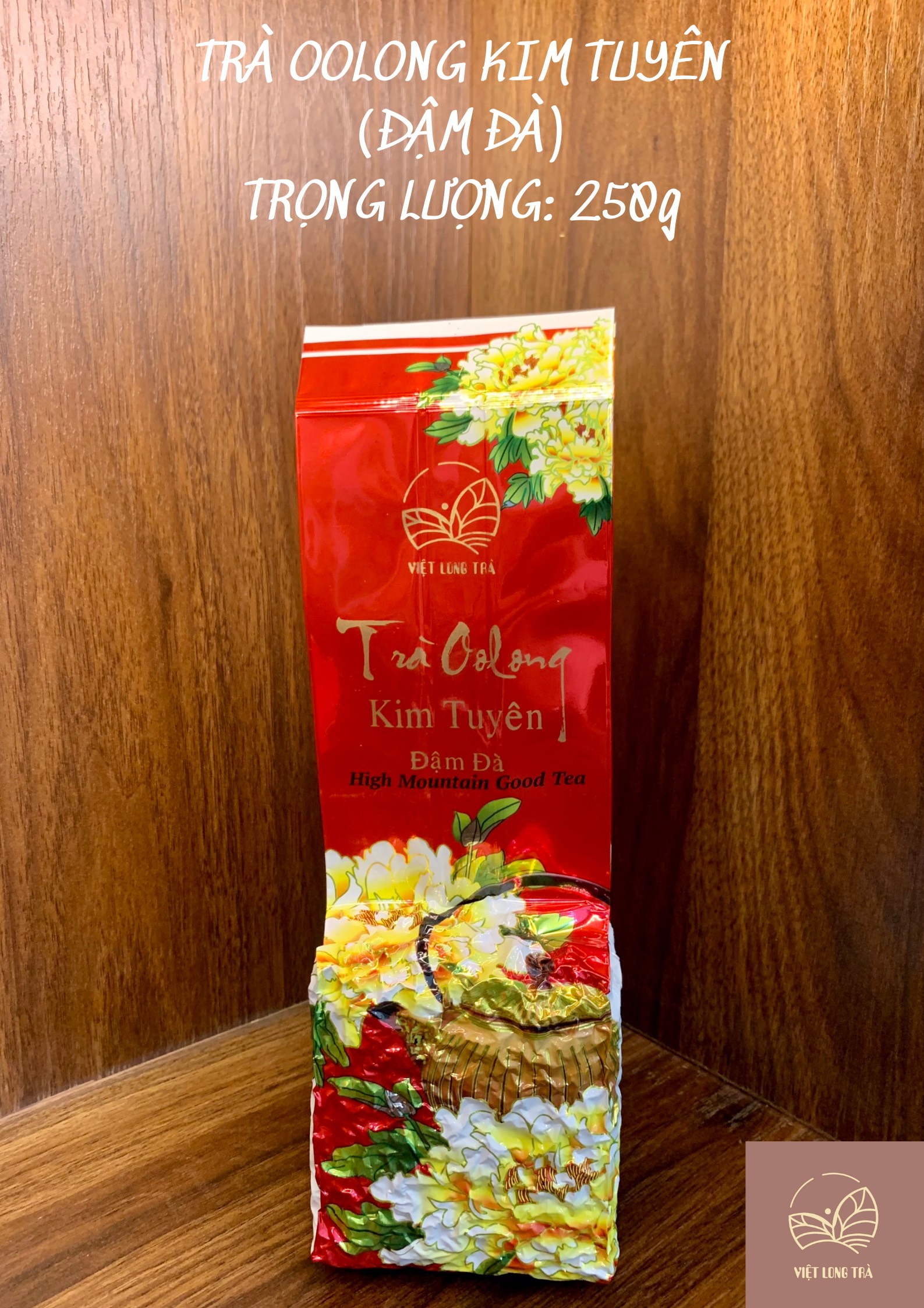 Trà oolong kim tuyên - đậm đà - 250g - việt long trà