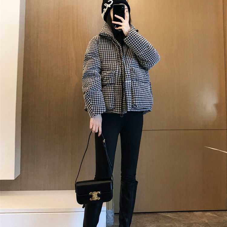 Áo khoác phao nữ dáng ngắn croptop 2023 dáng dài hàn quốc tay dài bigsize bé gái size đại phong cách Áo Khoác Phao Đệm Lông Giữ Ấm Thoải Mái Phong Cách Mới