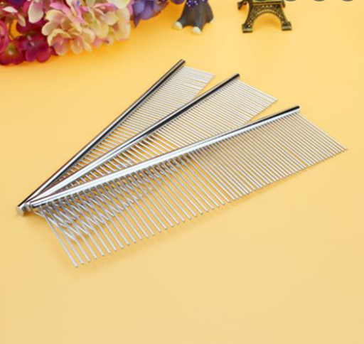 Lược inox chải lông cho chó mèo - Lược chải lông loại dày cho chó mèo ( ảnh thật )
