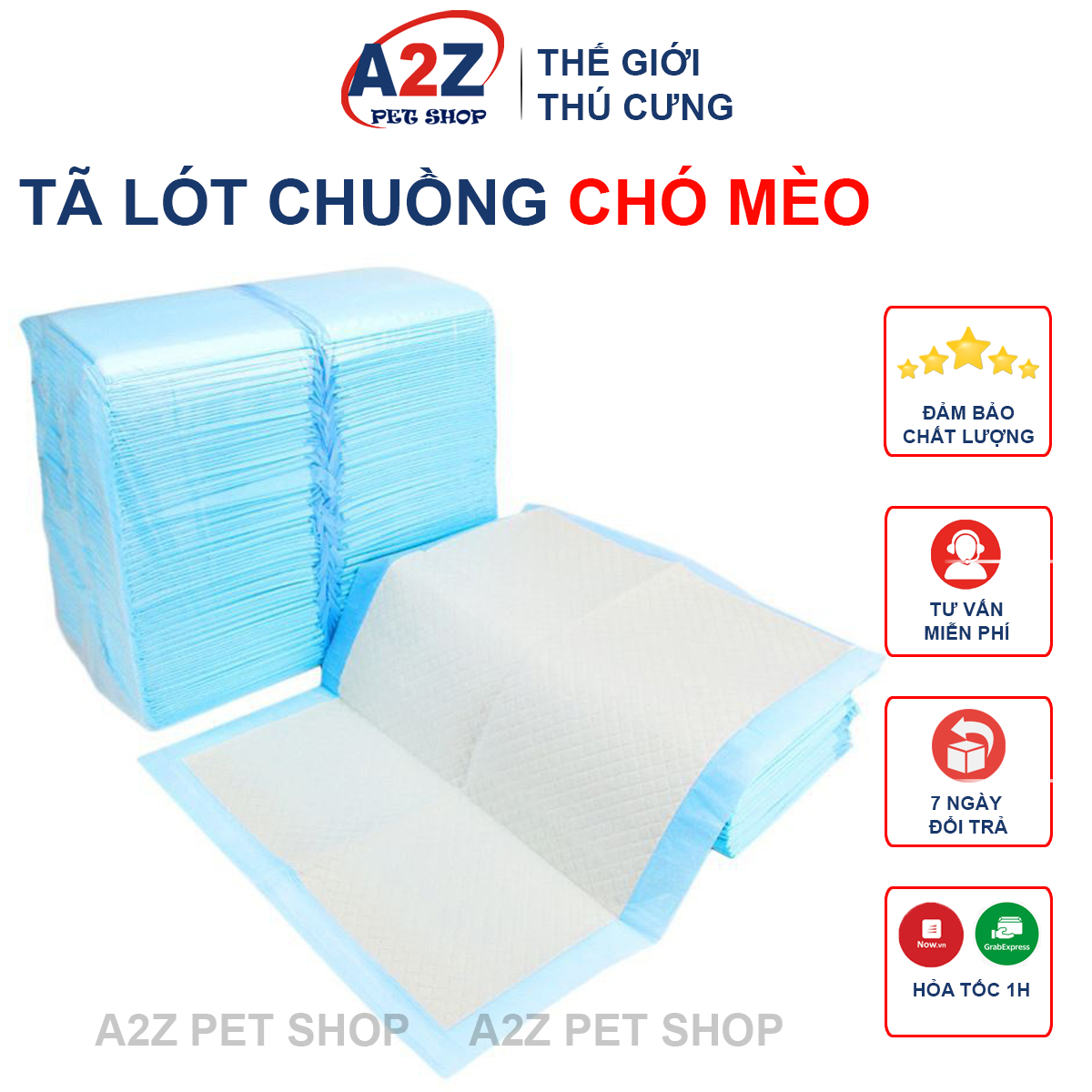 Tã lót chuồng chó mèo - loại dày-1.4kg - hà nội -bịch