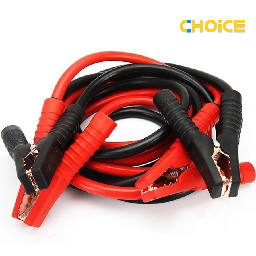 Bộ 2 dây kích bình ô tô 4m, dây câu ắc quy cao cấp chịu tải lớn, an toàn cho xe ô tô, xe máy, xe điện