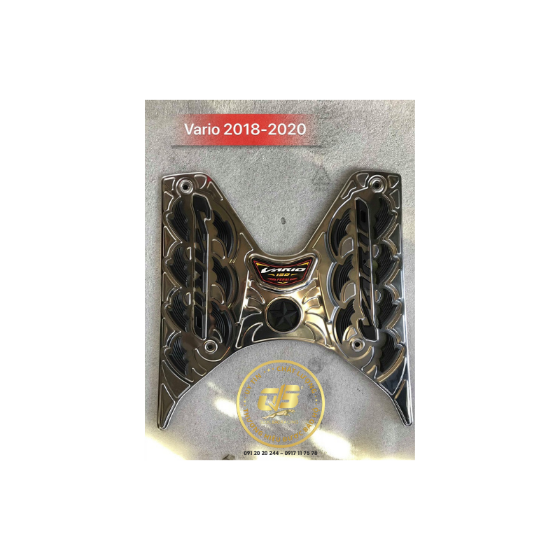 Thảm lót chân inox dùng cho xe vario 2018- 2020