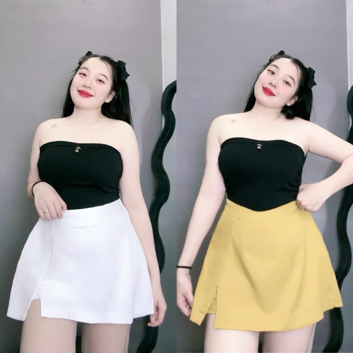 Giả váy bigsize nữ, Váy bigsize nữ size ngoại cỡ từ 60-100 kg GVM