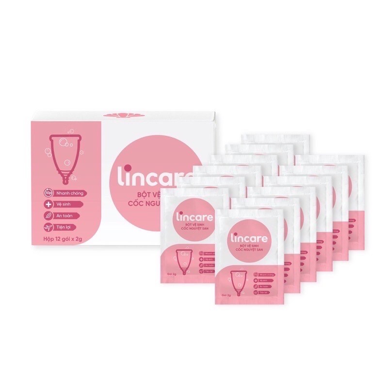 Bột tiệt trùng cốc nguyệt san Lincare