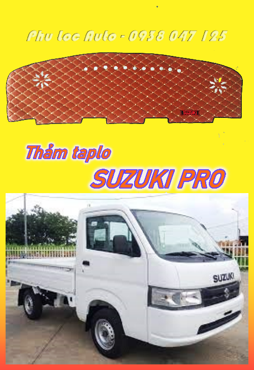 Thảm chống nắng taplo xe tải Suzuki carry pro 750kg 810kg 990kg đời mới.