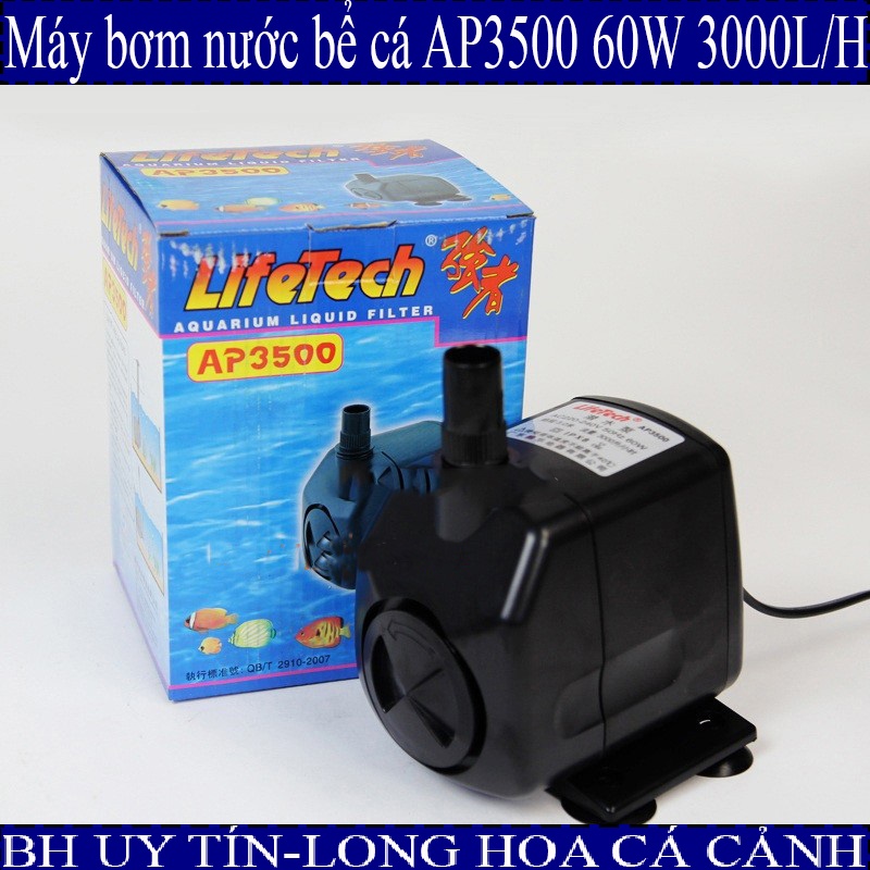 [Hoàn Tiền 10%][Giá hủy diệt] [Ảnh thật] Máy Bơm Chìm Lifetech AP 3500 - Máy bơm hồ cá - Máy bơm giàn rau thủy canh HOÀ PHÁT BÁCH HOÁ