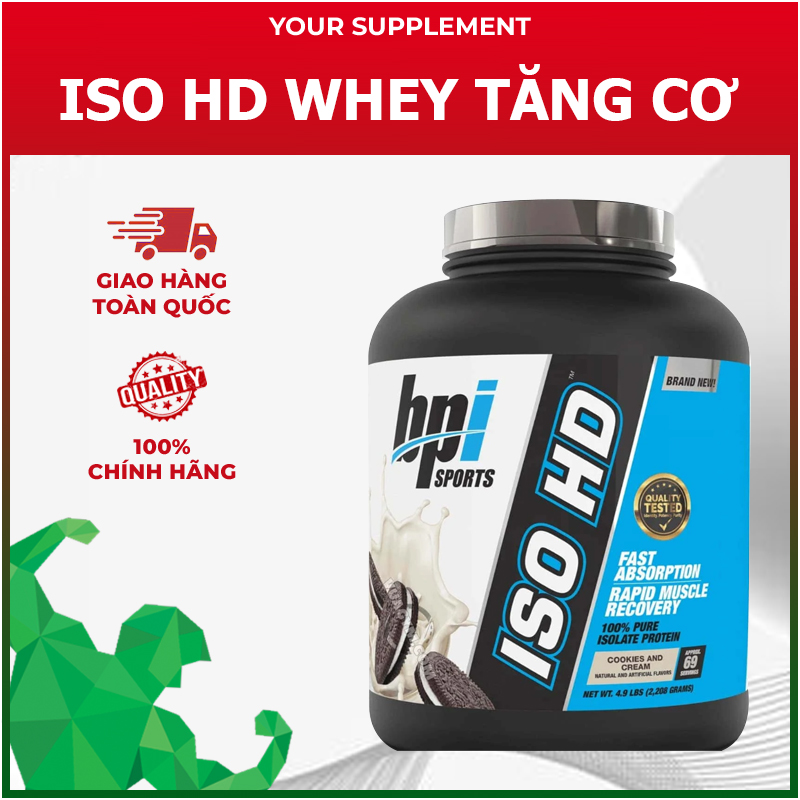 Sữa Tăng Cơ ISO HD Bpi Sport 2,27KG  69 servings