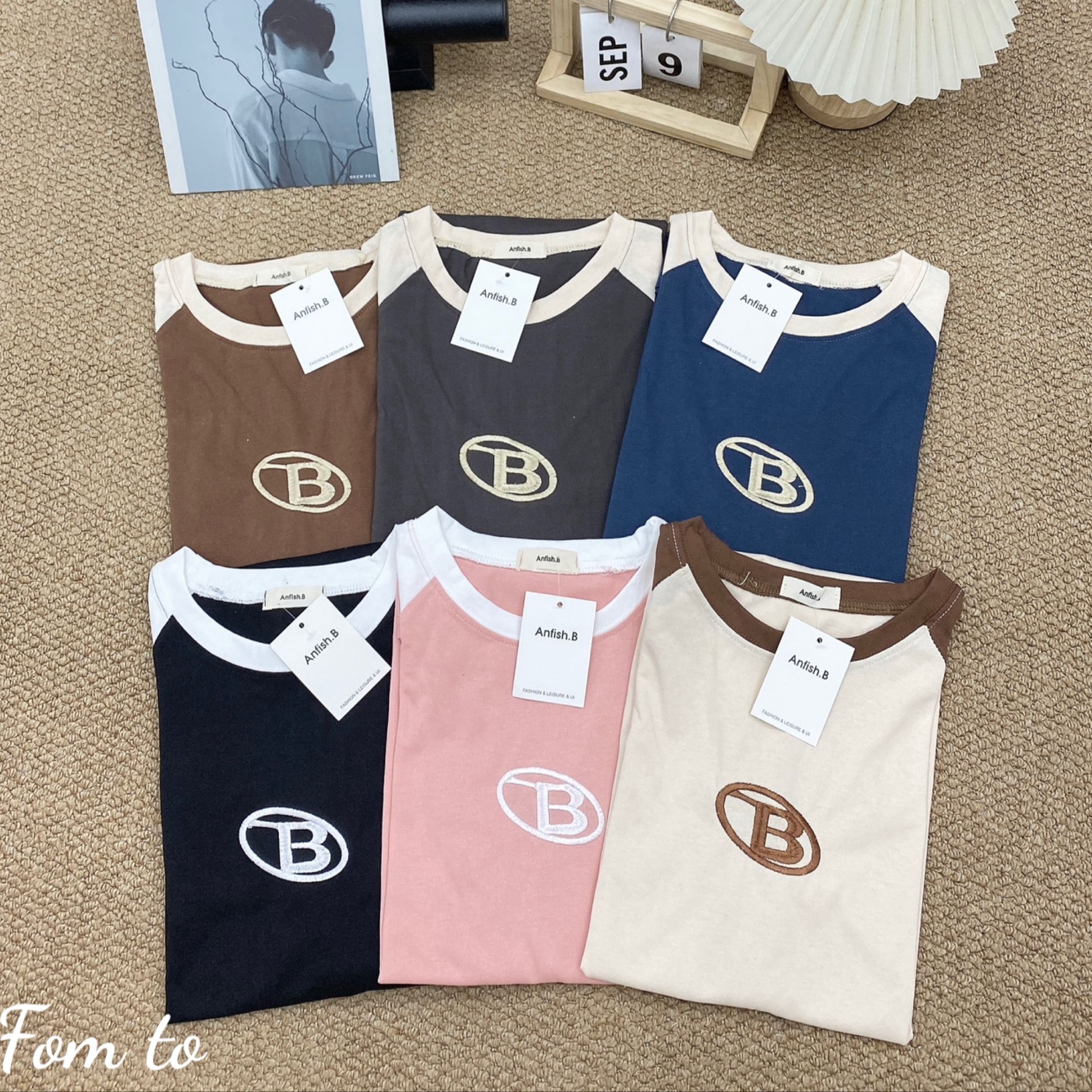 Áo thun nam nữ cổ tròn tay lỡ form rộng cotton khô chữ B Form 40-65kg chất dày dặn -độ bền cao kiếu dáng thời trang