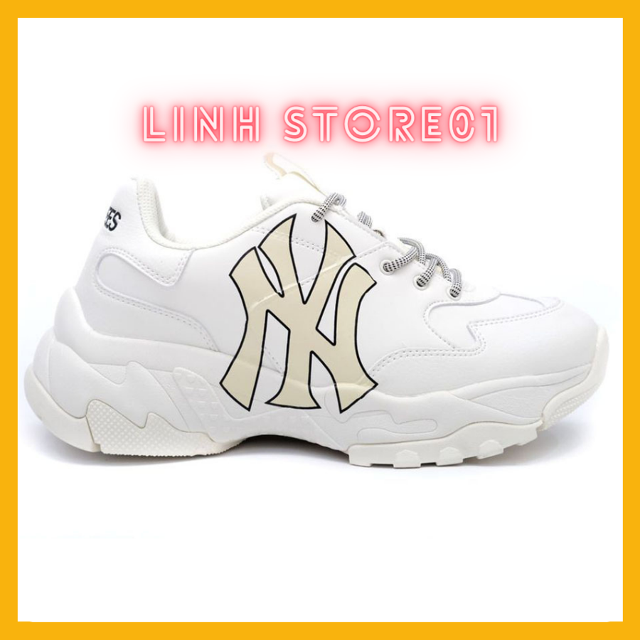 Giầy thể thao MLB NY chữ vàng full phụ kiện bill tặng kem dây phụ