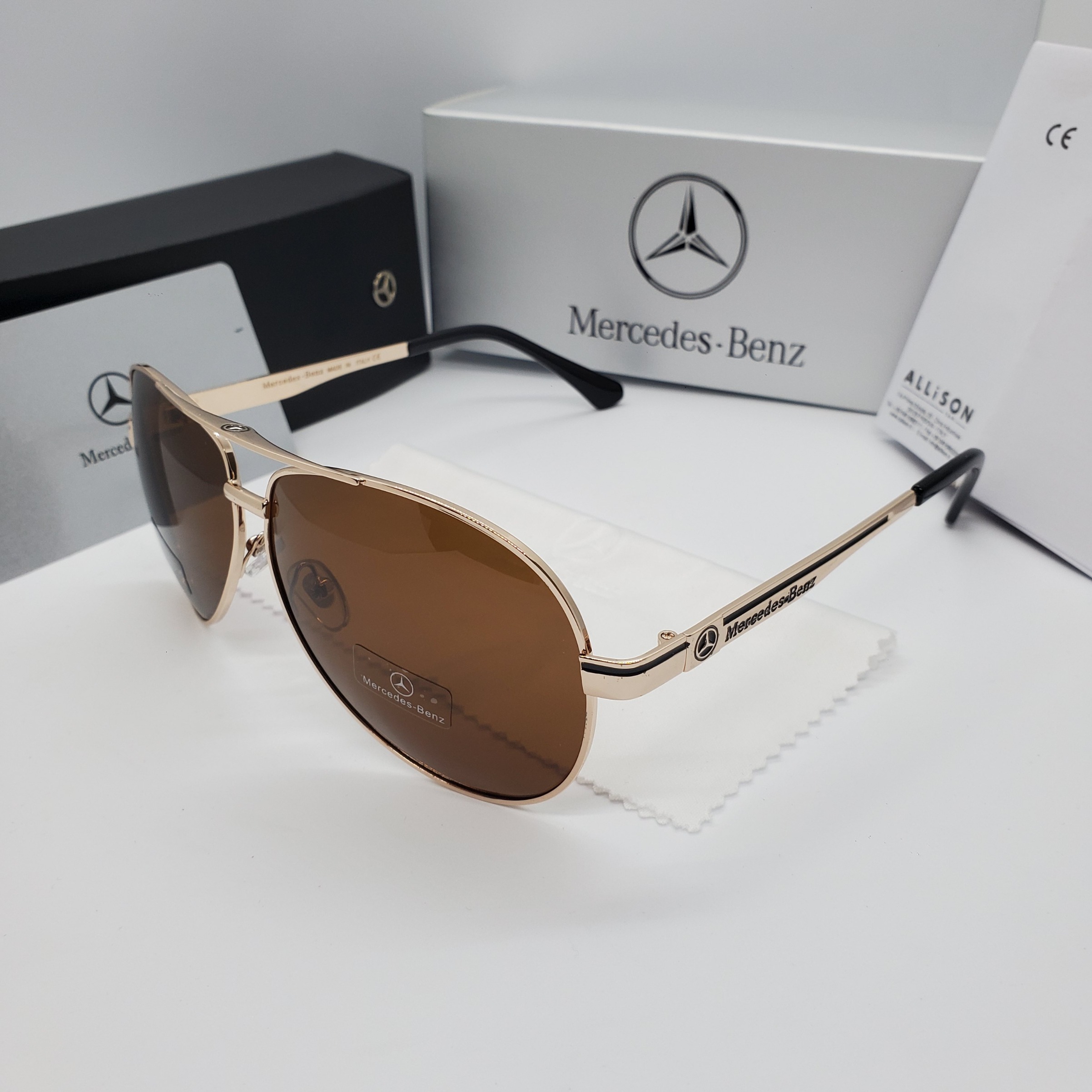 Kính Râm Phân Cực 4 Trong 1 Cho Nam, Kính Râm Thời Trang Sang Trọng Mercedes Benz, Chống Tia Cực Tím, Dùng Khi Lái Xe, 2020